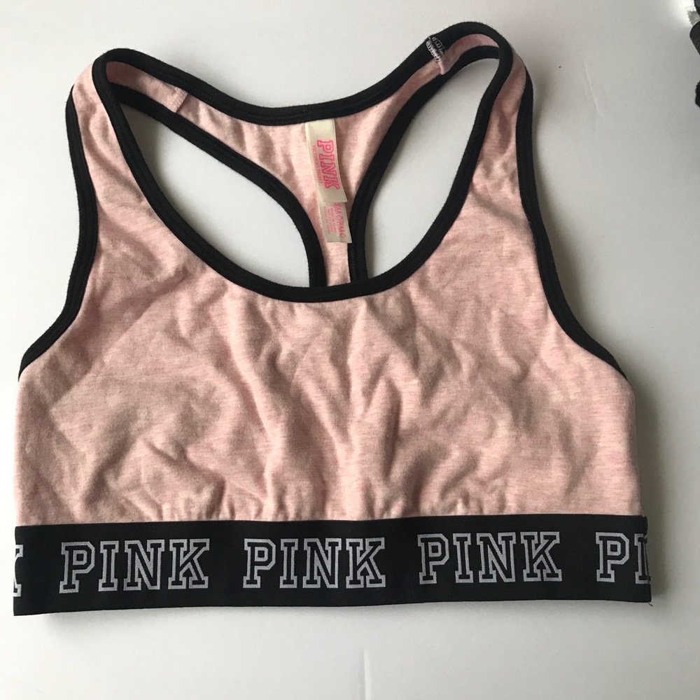 PINK racer back bra